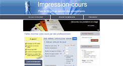 Desktop Screenshot of impression-cours.com