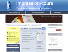 Tablet Screenshot of impression-cours.com